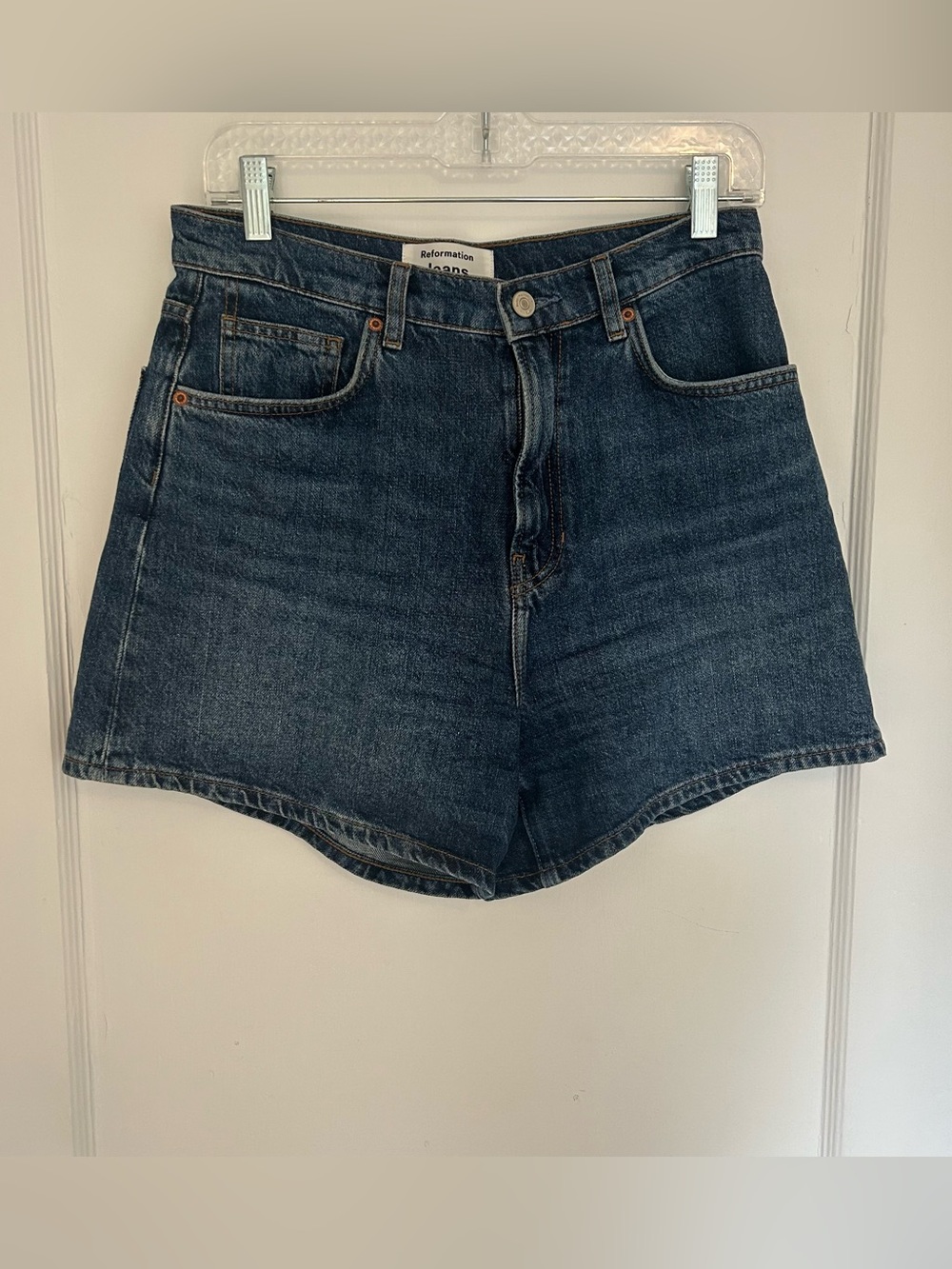 Reformation Wilder High Rise Relaxed Jean Shorts Size 28
